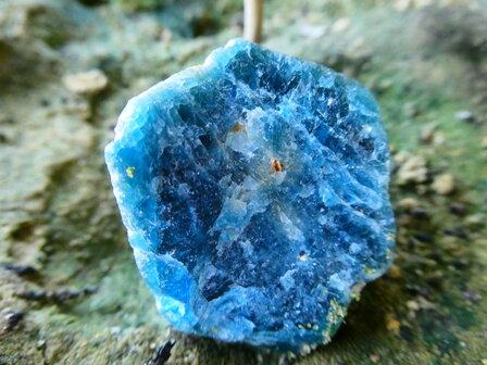 Apatiet blauw kristal