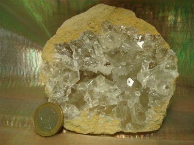 Celestien (Coelestien) kristallen wit Tunesië
