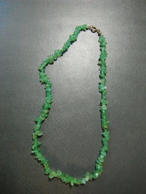Collier Smaragd 40 cm