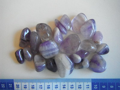 Trommelstenen Amethyst  Lot 134 gram