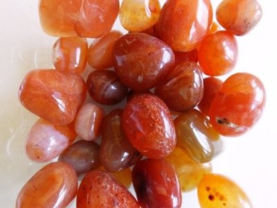 Trommelstenen Carneool 50 gram